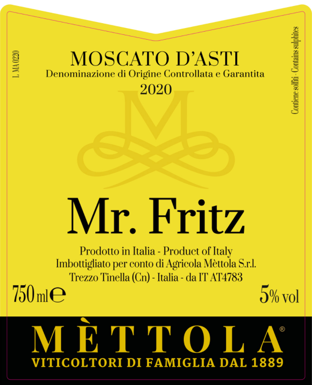 Mr. Fritz - Moscato d’Asti Docg
