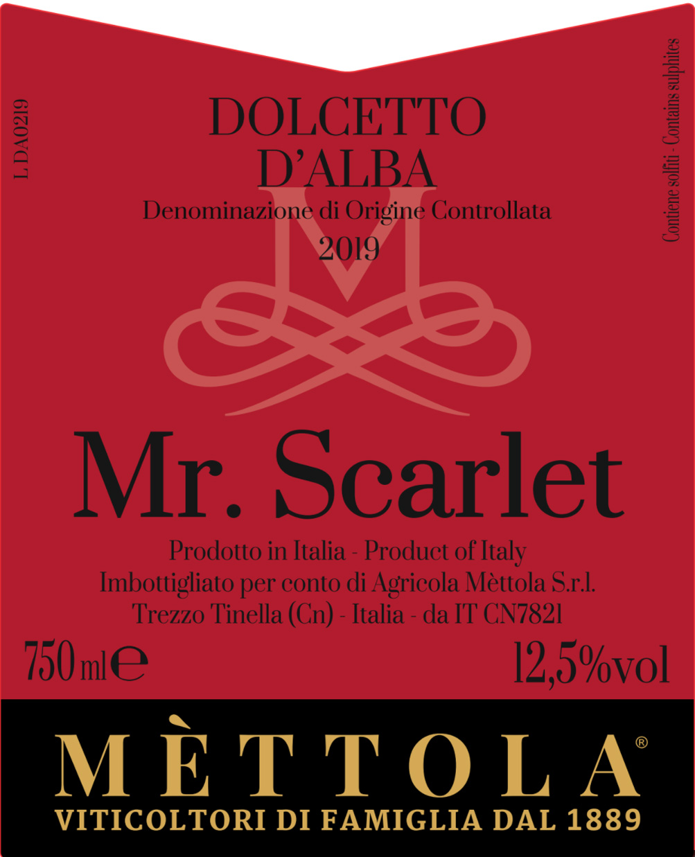 Dolcetto d’Alba Doc - Mr Scarlet
